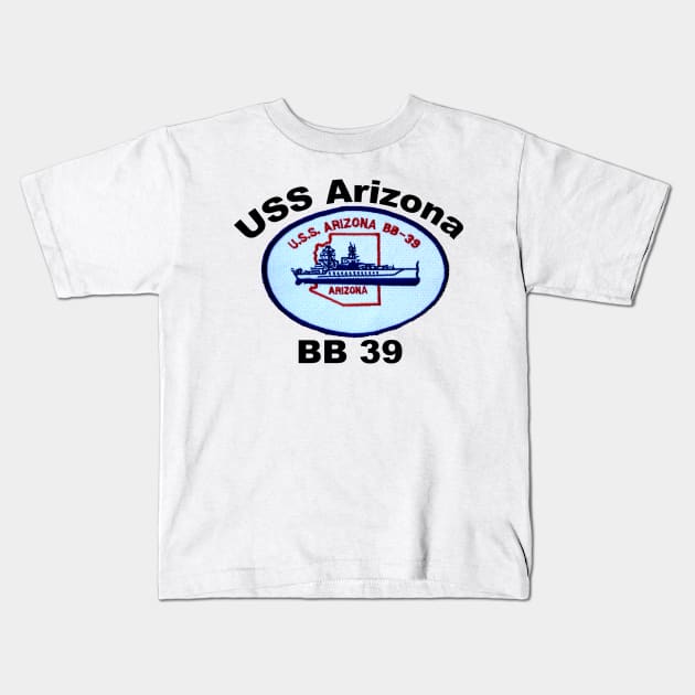 BB-39 Kids T-Shirt by Spacestuffplus